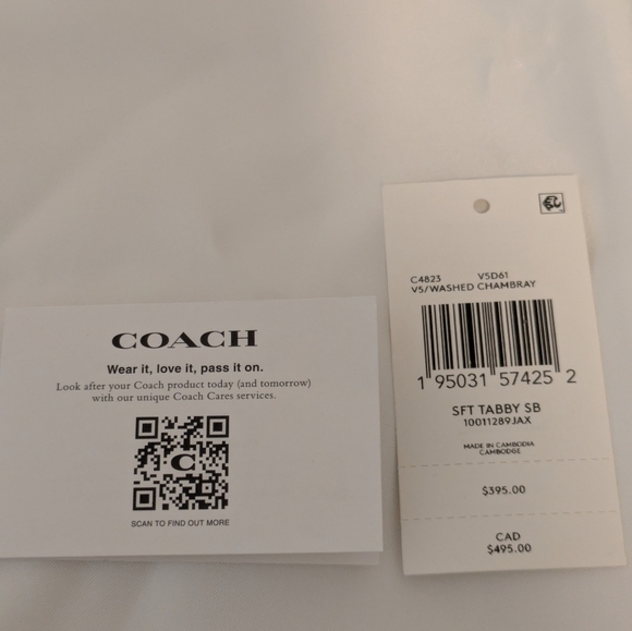 Coach Soft Tabby Shoulder Bag in Chambray (blue) - Picture 14 of 14